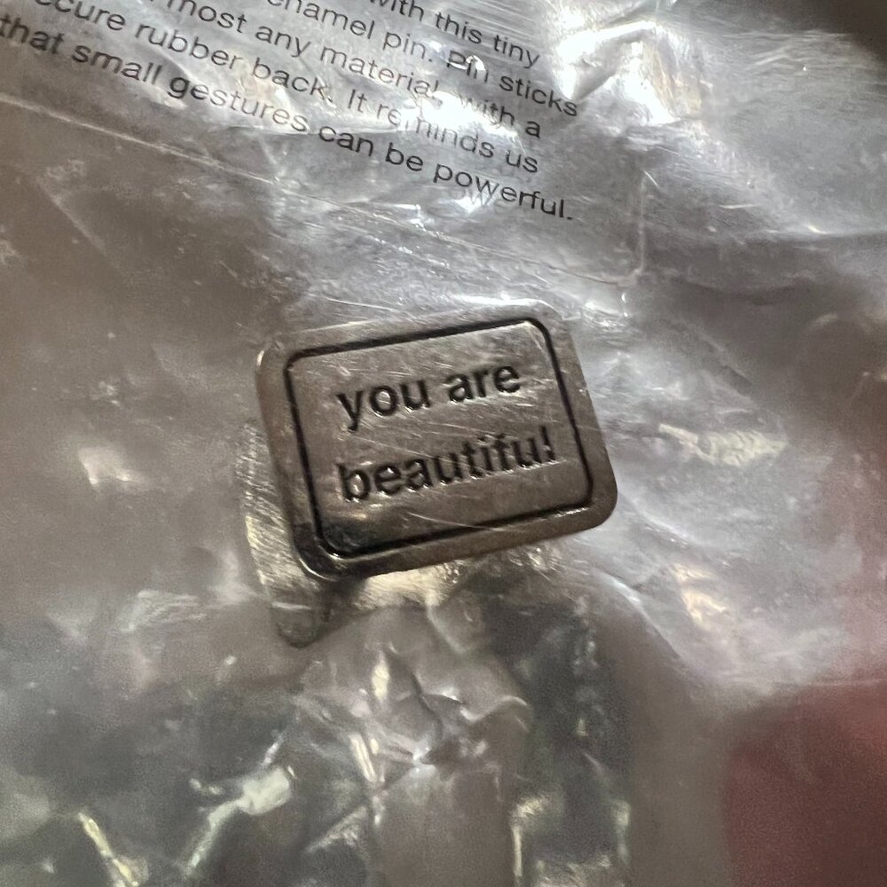YOU ARE BEAUTIFUL enamel pin